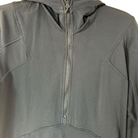 Lululemon Women's Black Half Zip Hooded Pullover Hoodie Size L - Picture 4 of 12